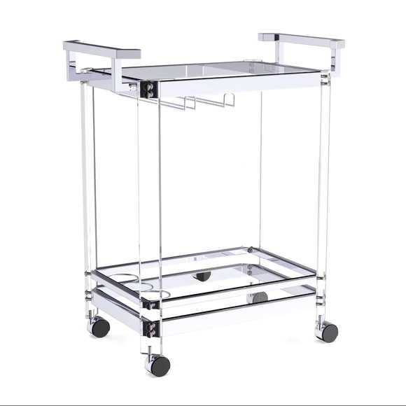Clear and glass Bar cart - Picture 1 of 1